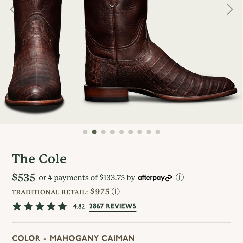 Tecovas 11.5D “The Cole” in Mahogany